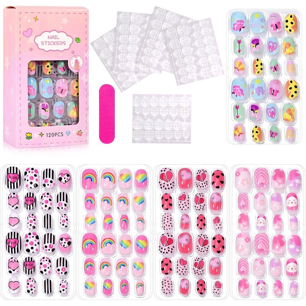 Set d'art à ongles pour enfants de style océan-océan de 120 pièces