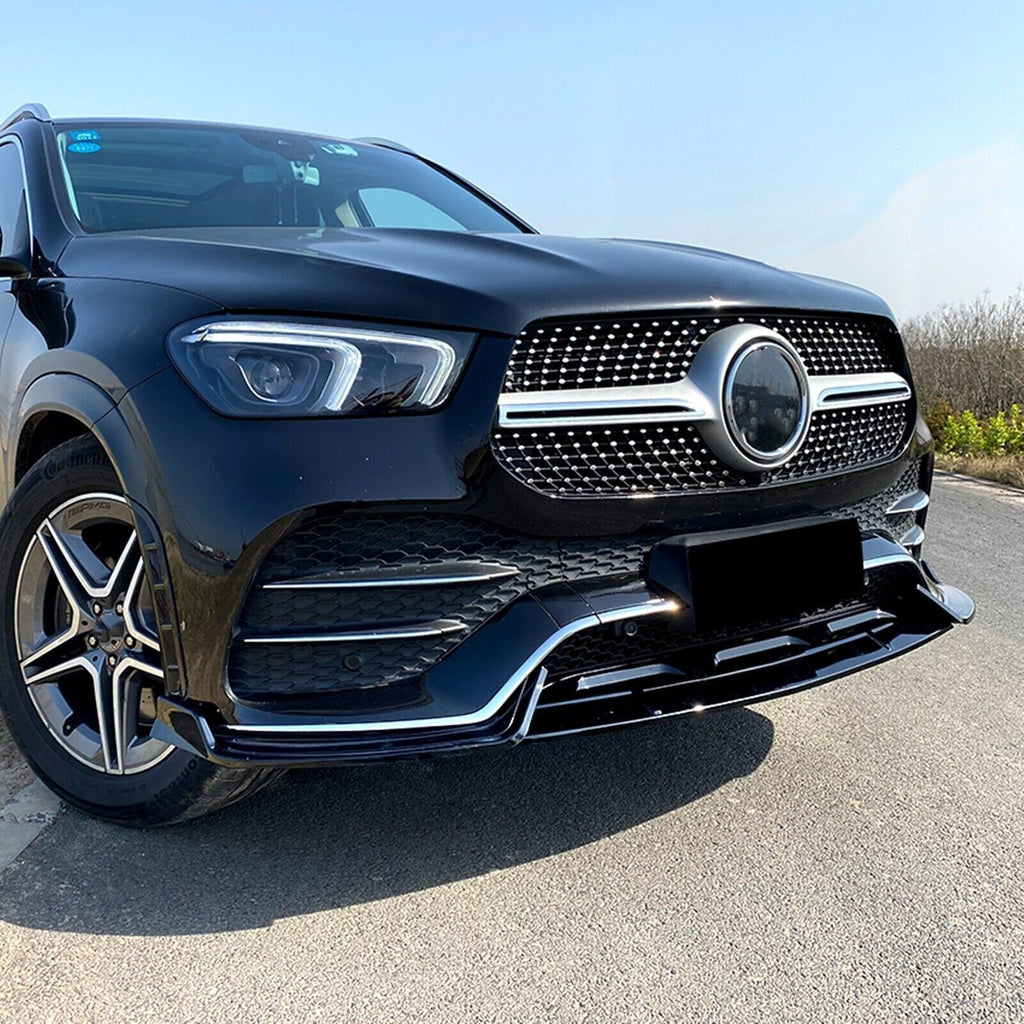 Gloss Black Front Spoiler Lip M Ercedes Classe GLE W167 C167