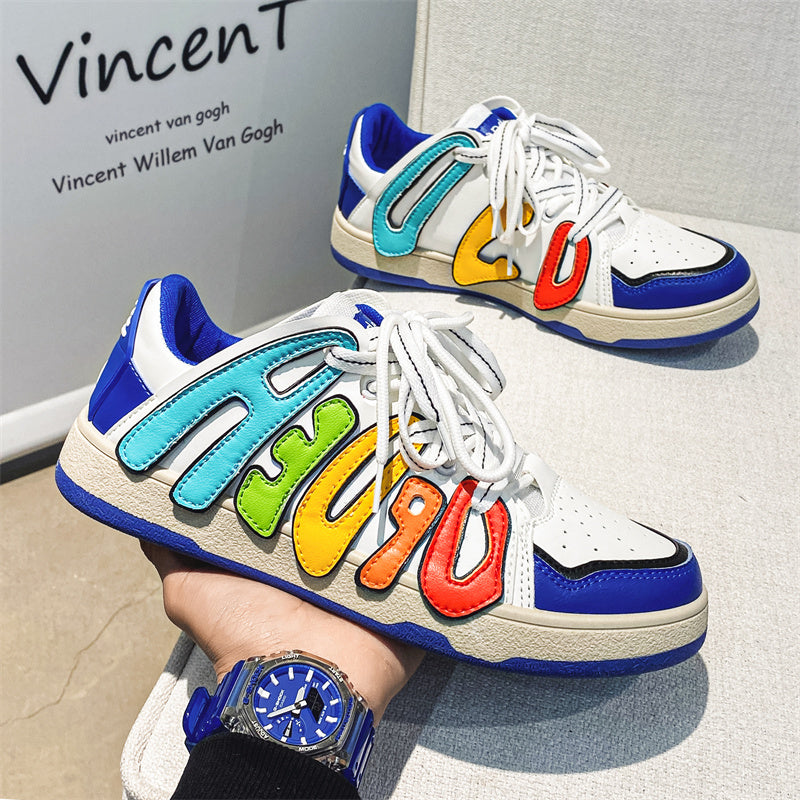 Hommes et femmes Bas-top lettre Niche chaussures de conseil