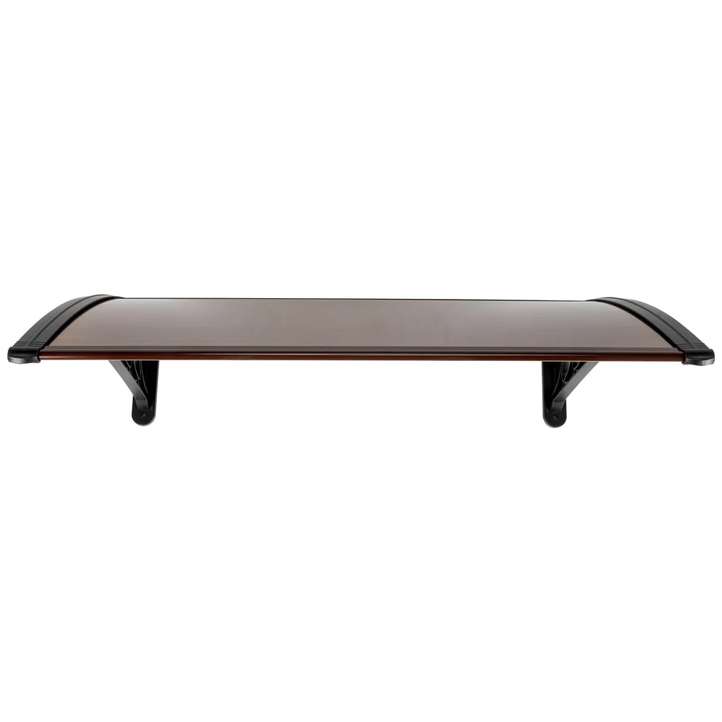 100 x 96cm Maison Application porte et fenêtre couverture de pluie Eaves Brown Board & Black Holder