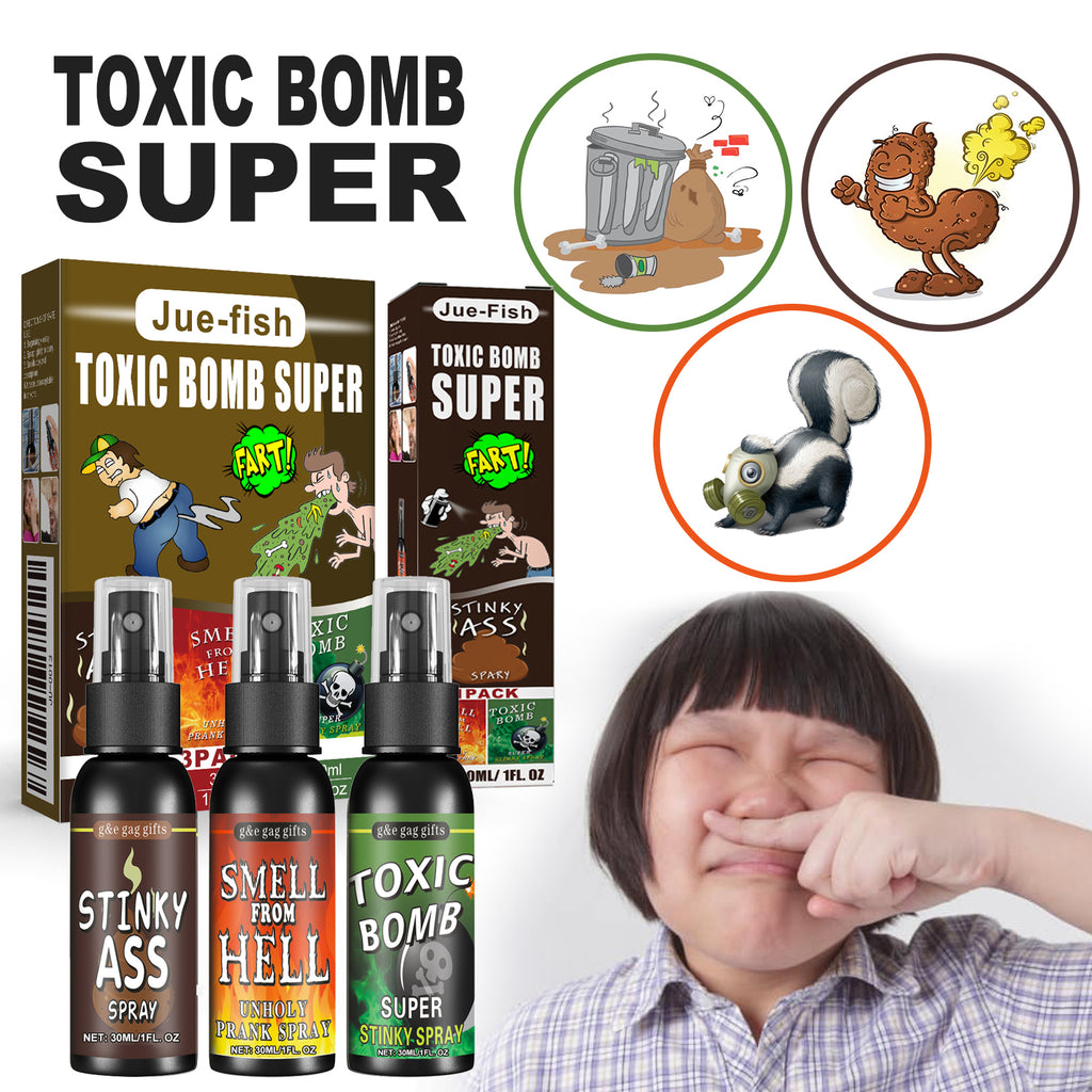Funny Funny Toy Stink Entertainment Spray Avril Jour de la folie Trick Spray 3 pièces 1 Bo