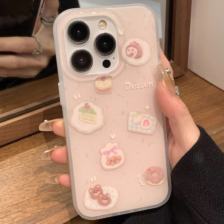 Clapet de téléphone de démonstration Creative Drop avec un petit cake d'ours