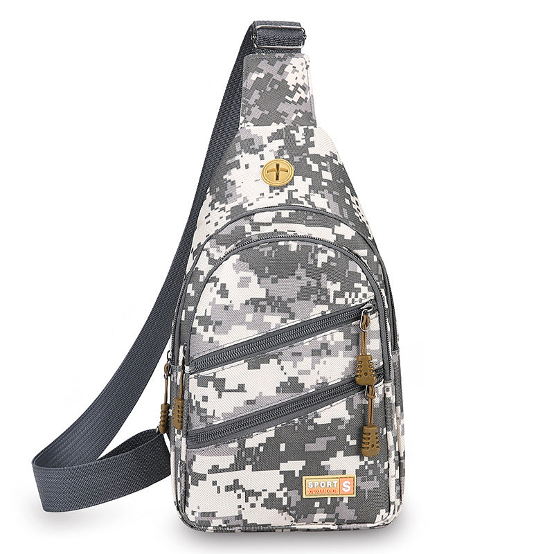 Lightweight large-capacity canvas cross-body bag