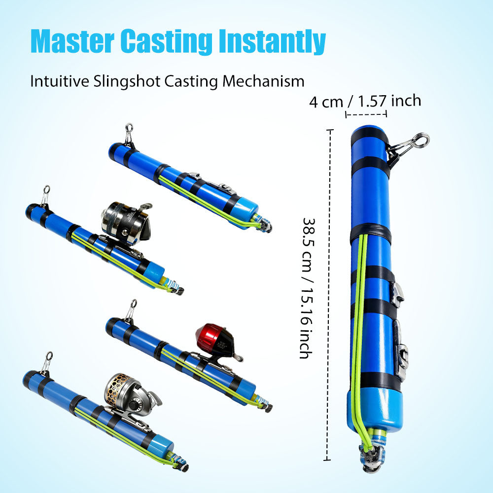 Pêche professionnelle Catapulte Rod avec des os interchangeables pour Cas de longue distance précis