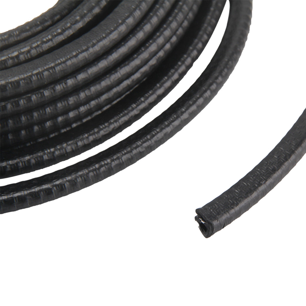 10M noir PVC porte de voiture Edge Guard U canal bande de joint en caoutchouc pour 1-2mm bords