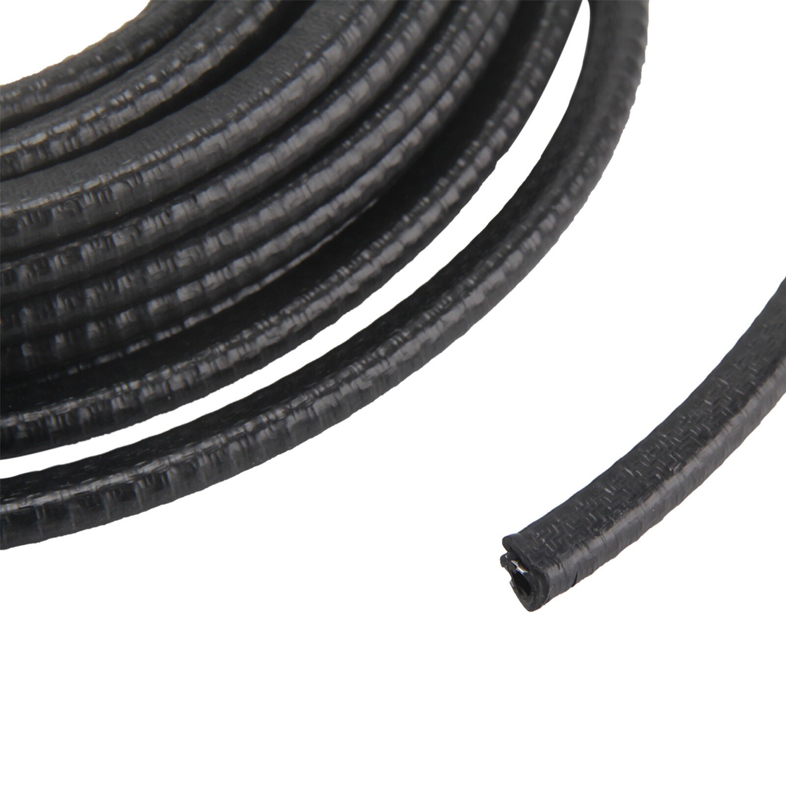 10M noir PVC porte de voiture Edge Guard U canal bande de joint en caoutchouc pour 1-2mm bords