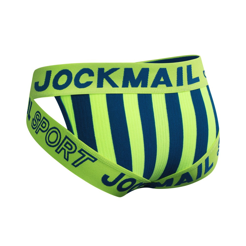 Slip rayé Coton Respirant Sports Hip Lifting