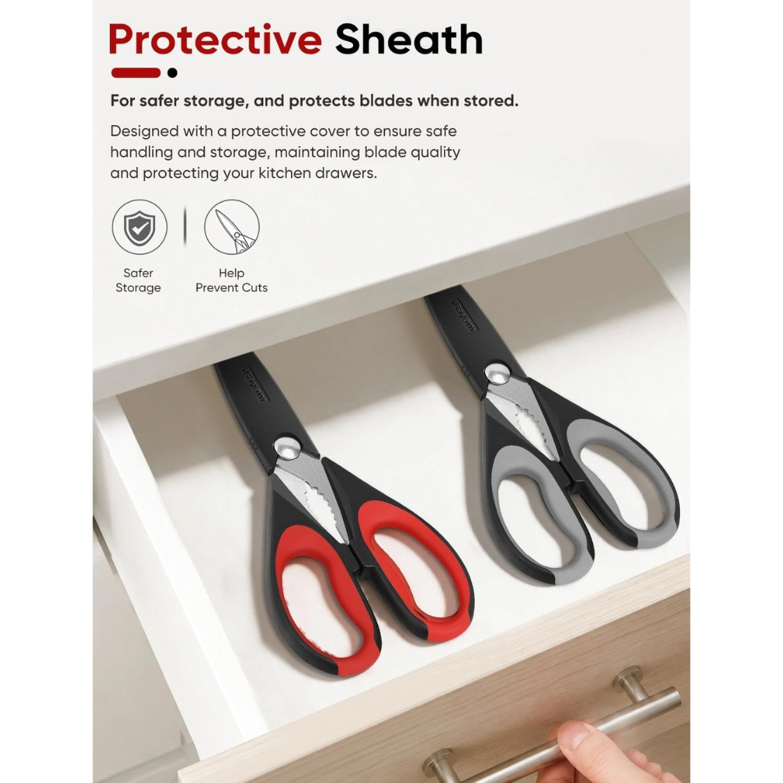 Ciseaux de cuisine Coussins gaines de protection tout usage