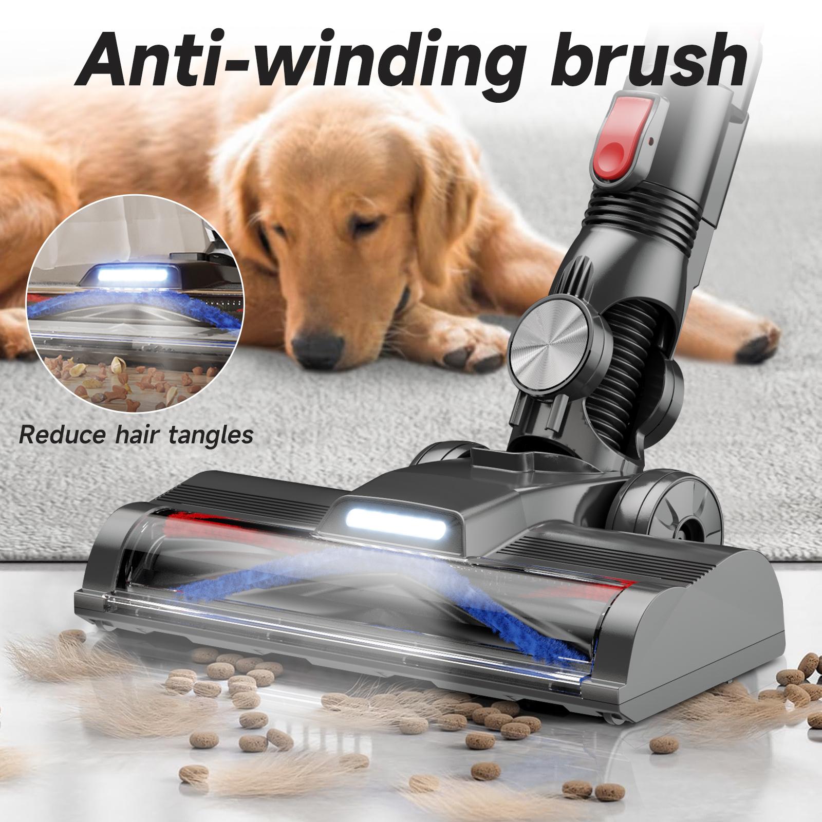 Aspirateur vert clair 8-en-1 sans fil. Suction puissante