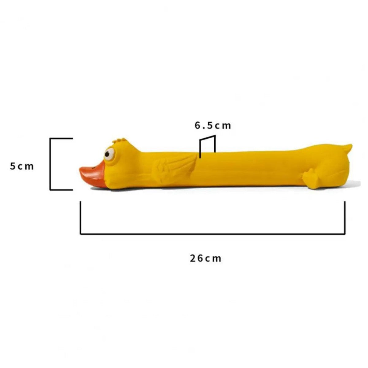 Dents Grinding Latex Dog Toy Dental Health Durable Dog Toy Mignon Yellow Duck Design Squeak