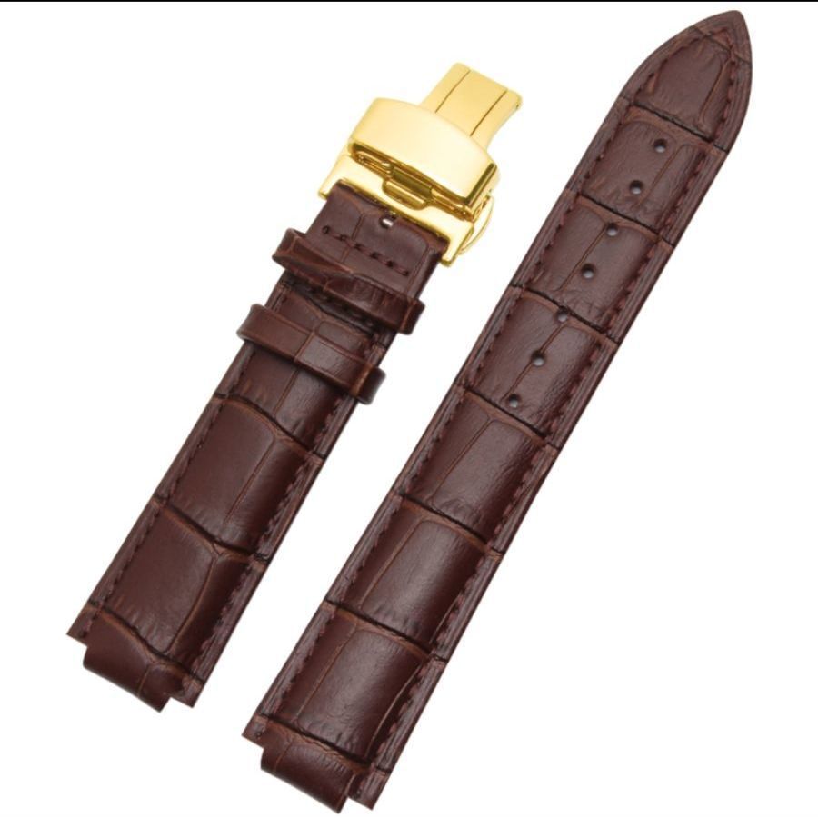 Bracelet de montre en silicone cuir de vache de couche supérieure