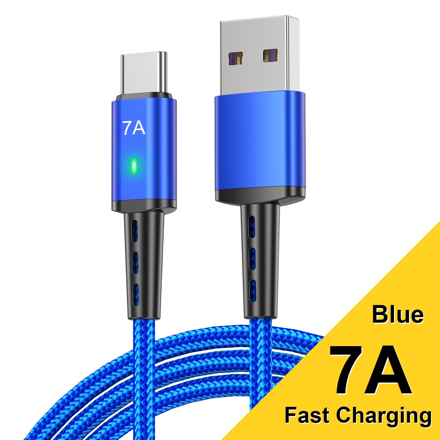 Câble de recharge 2M allongé tressé Type-c adapté pour le téléphone de données charge rapide