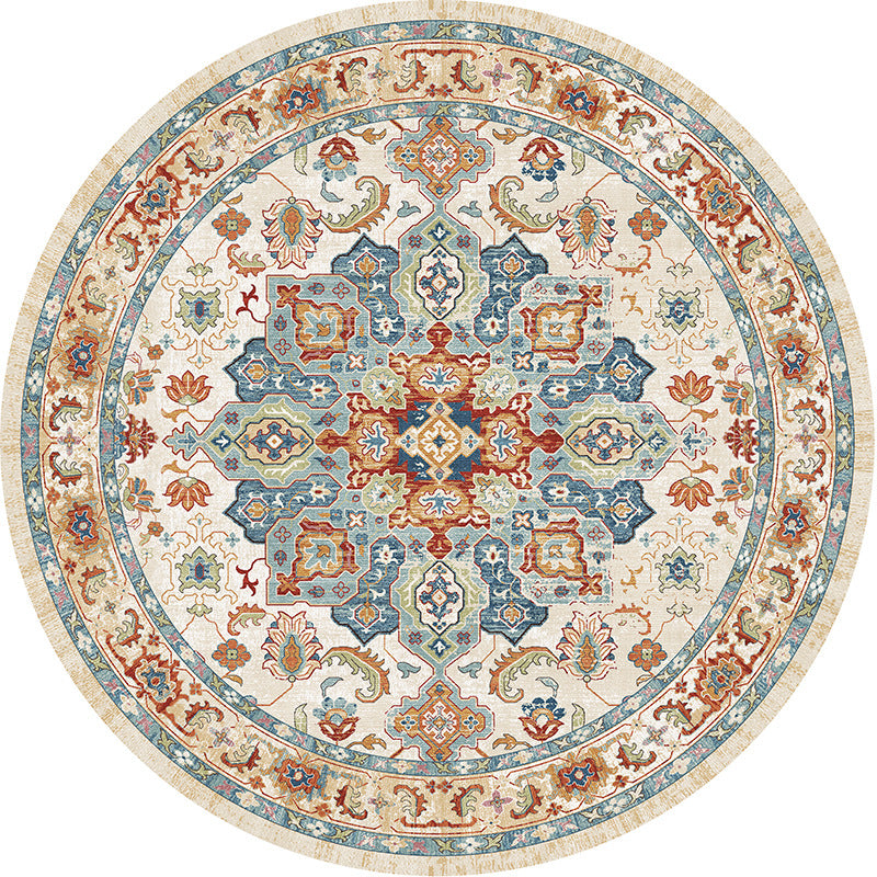 Rug rond de style ethnique bosniaque