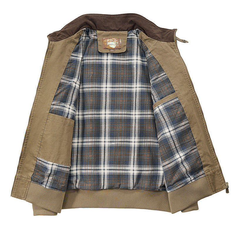 Veste de vol en coton lavé pour hommes