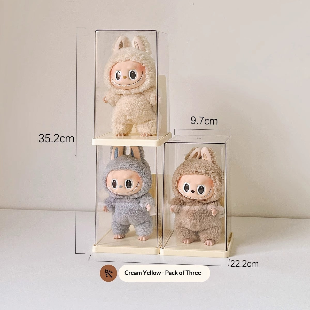 Jouet de bureau en PVC transparent unique blind box stockage et rack d'affichage