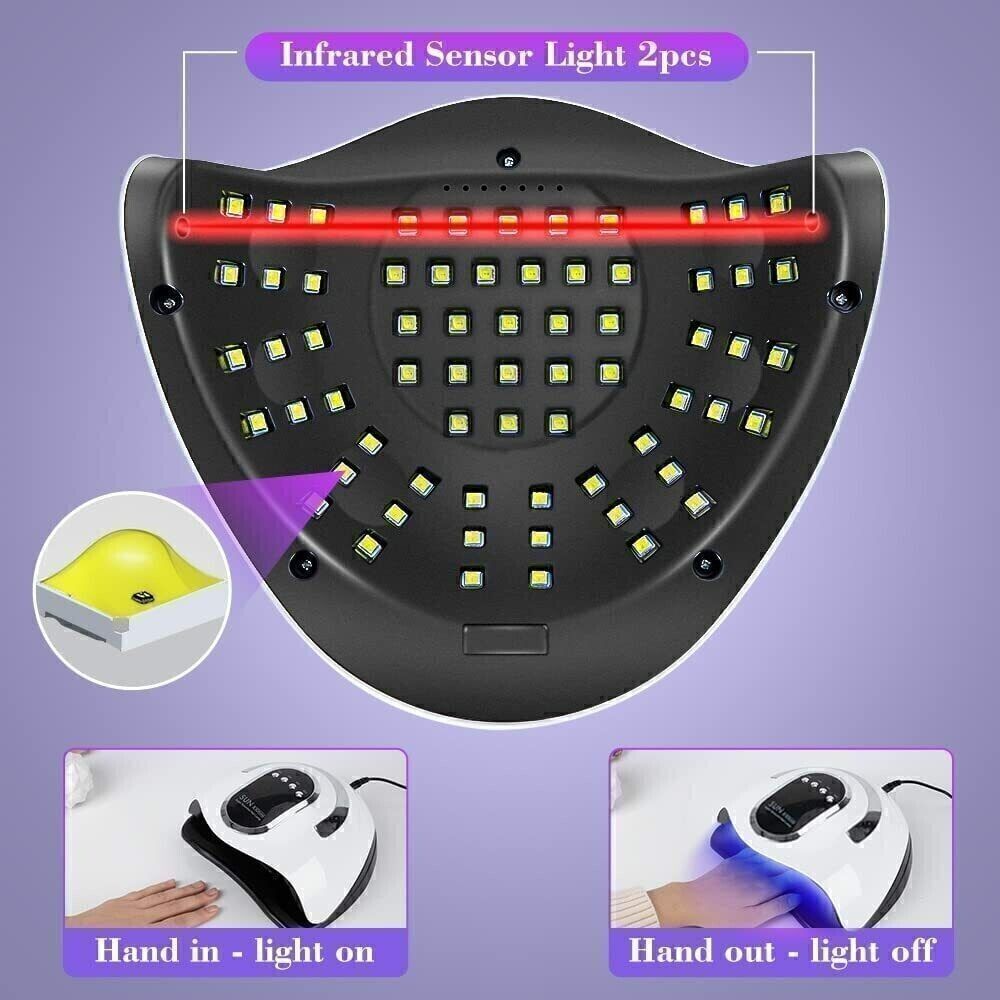 280W UV Lampe à ongles outil 66LED professionnel sécheur polonais Gel lumières acryliques