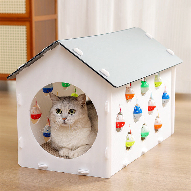 Cat Scratch Board Cat Nest Jouet intégré