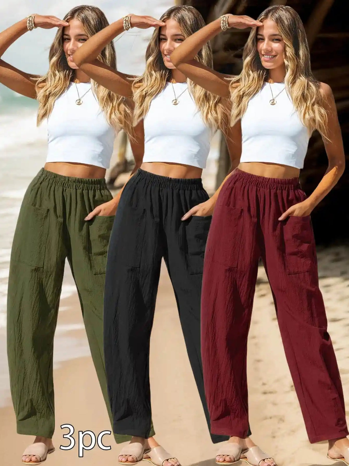 Style de vacances en coton et en lin pour femmes