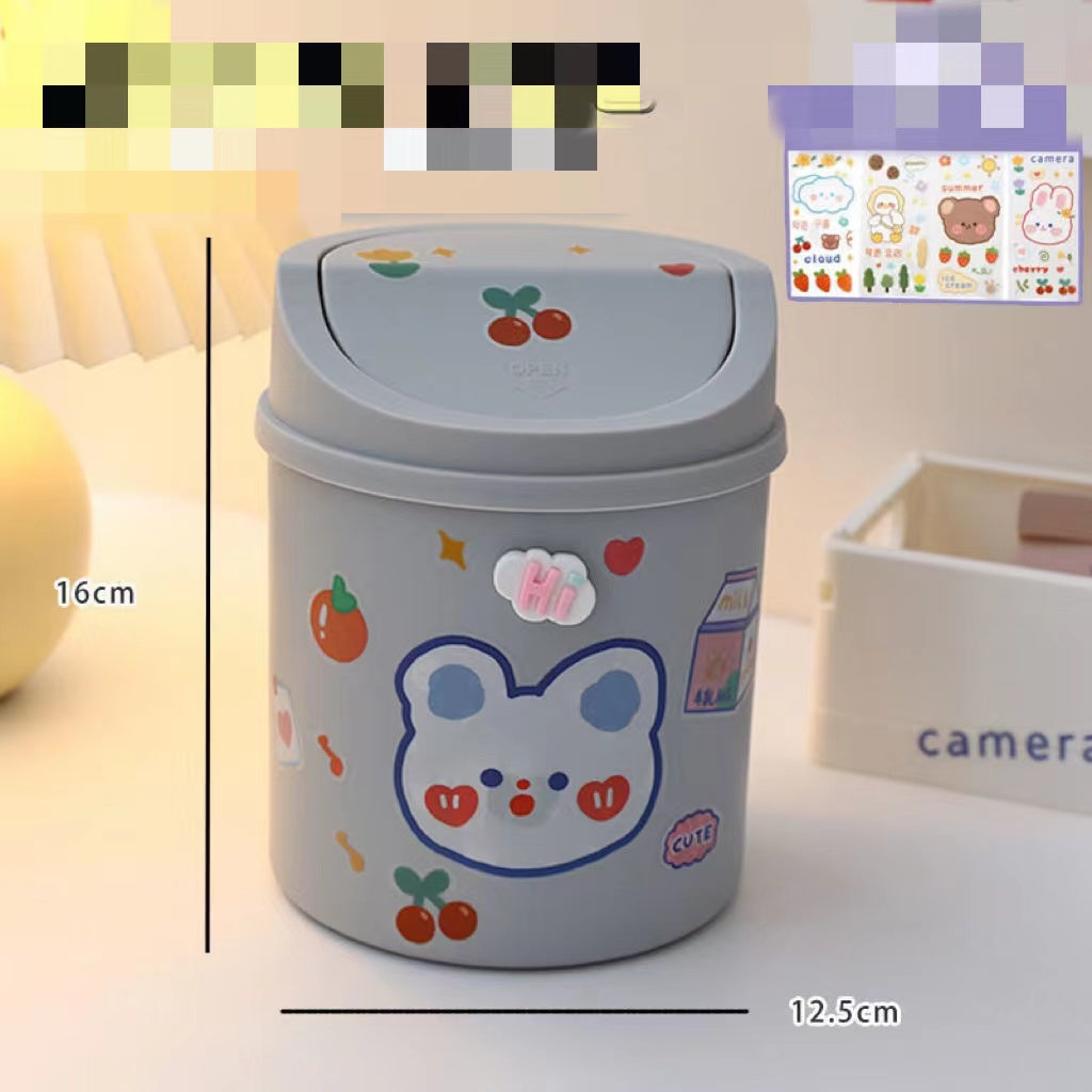 Poubelle de bureau Poubelle de bureau Organisateur Bucket Bureau Mini ours Poubelle de bureau