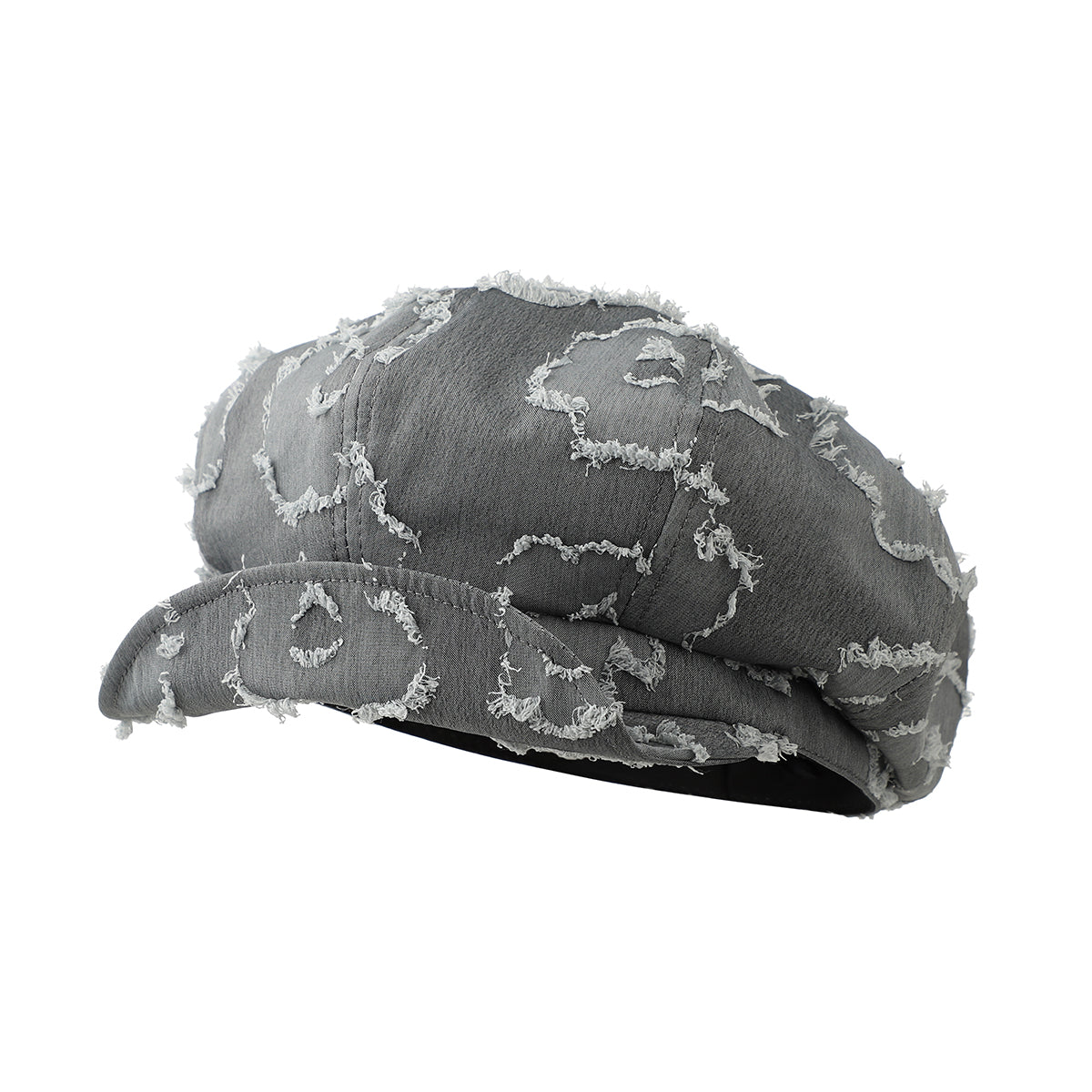 Casquette octagonale American Retro Fringed Star - Couleur solide simple