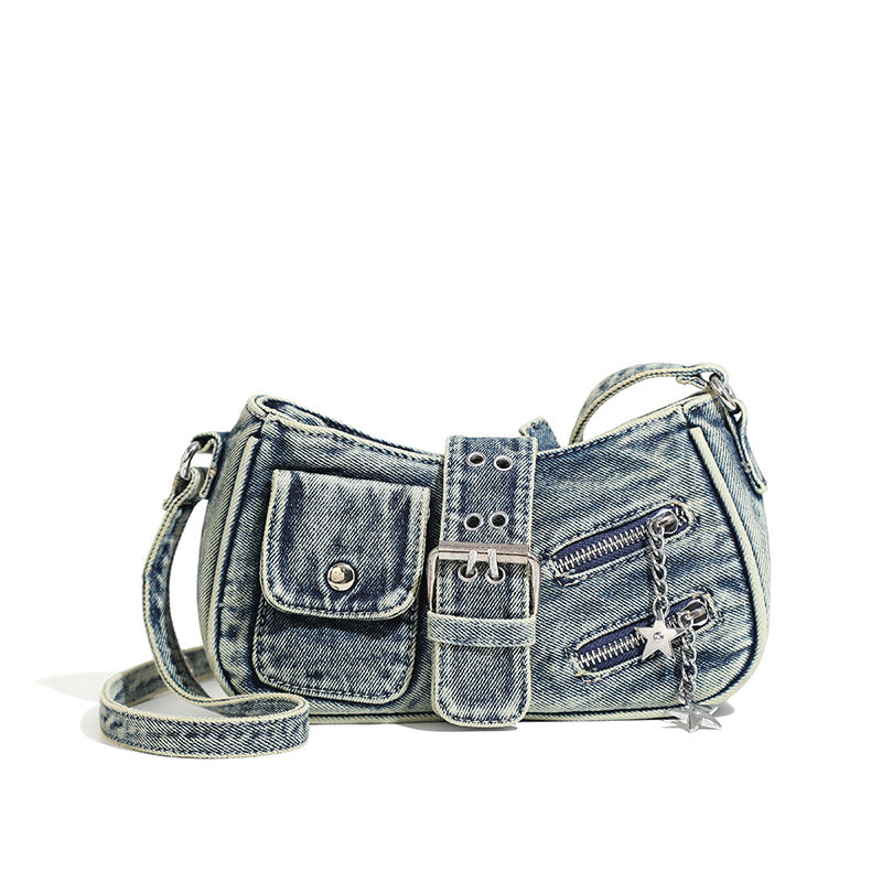 Vintage American-Style Underarm Bag