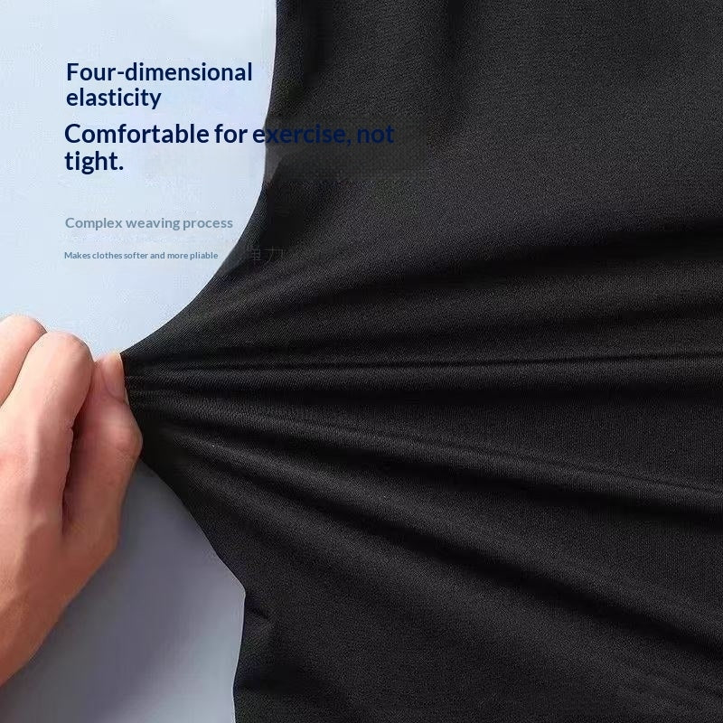 Haute élasticité Séchage rapide Forme-fitting manches courtes Sweat-wicking et Brea