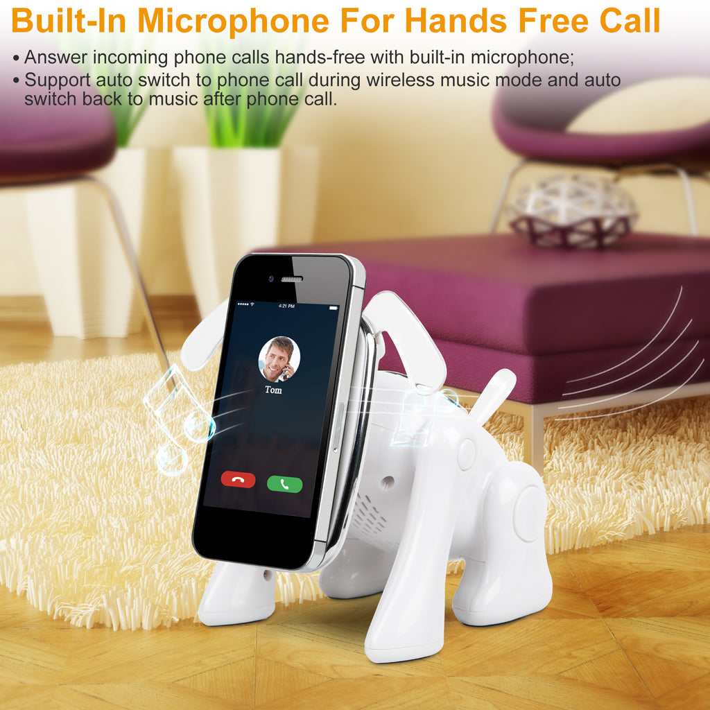 Puppy Dog Wireless Speaker Portable Mini Music Player Stereo Cute Animal Speaker with Buil
