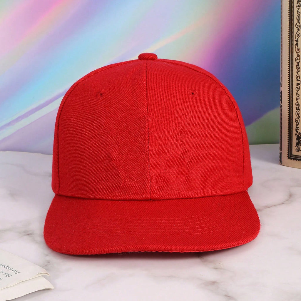 Casquette de baseball rouge pour hommes et femmes - Style Tall - Street Hip-Hop Look - Outdoor M