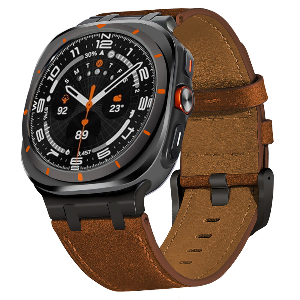 Convient pour montre7Ultra Bracelet en cuir véritable