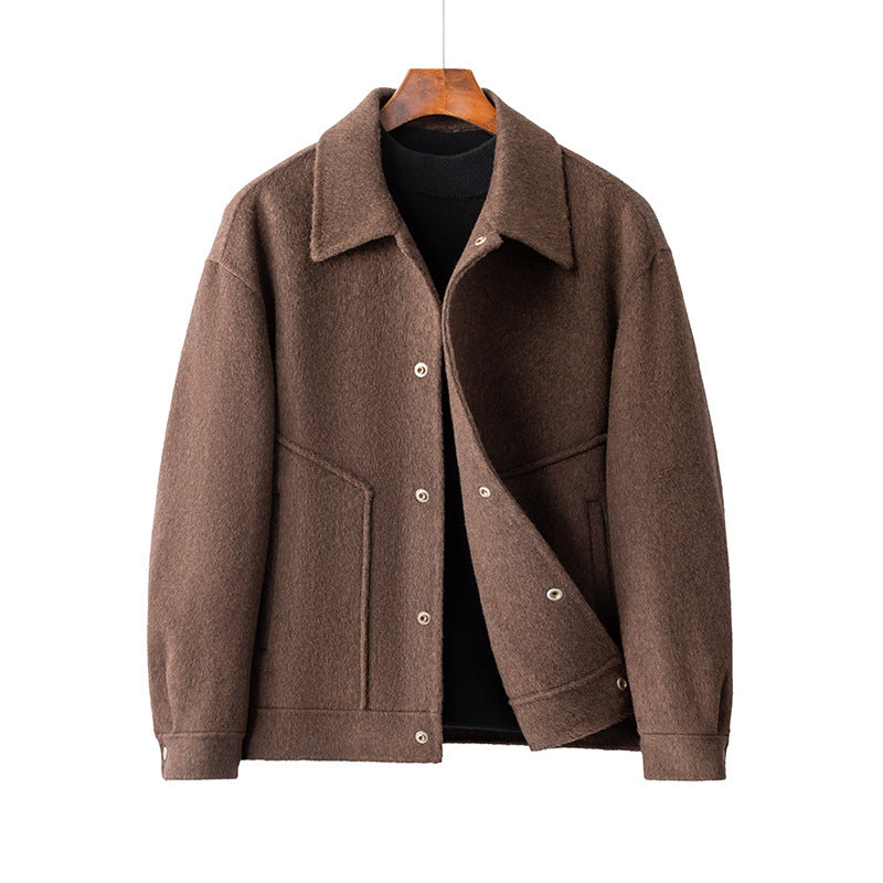 Manteau éparpillé en laine Mens Casual Top
