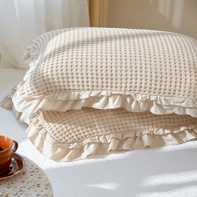 Coussin en une seule pièce à tisser à la gaufre