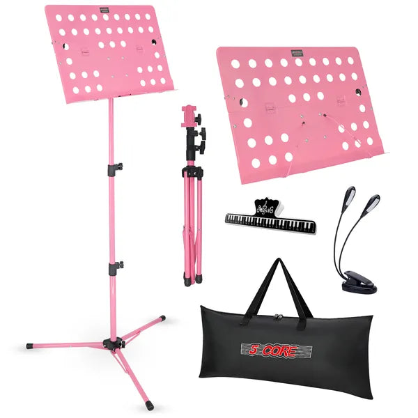 5 Core Music Stand pour partitions de musique réglable hauteur Portable pliable Atril Para Partitura
