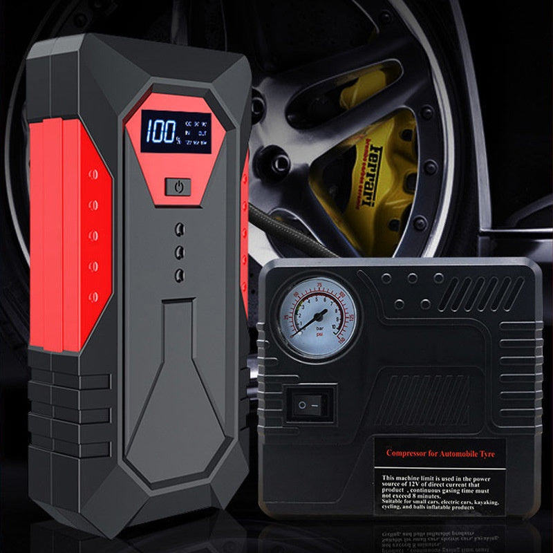 Automobile Emergency Start Power Source 12V Mobile Power Bank Batterie de voiture de grande capacité