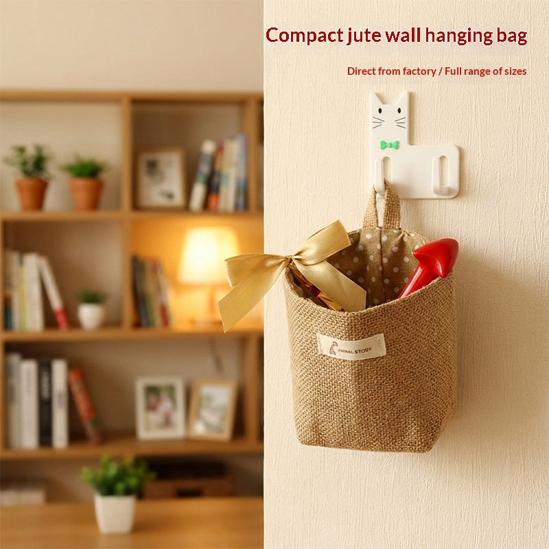 Sac de rangement jute créatif