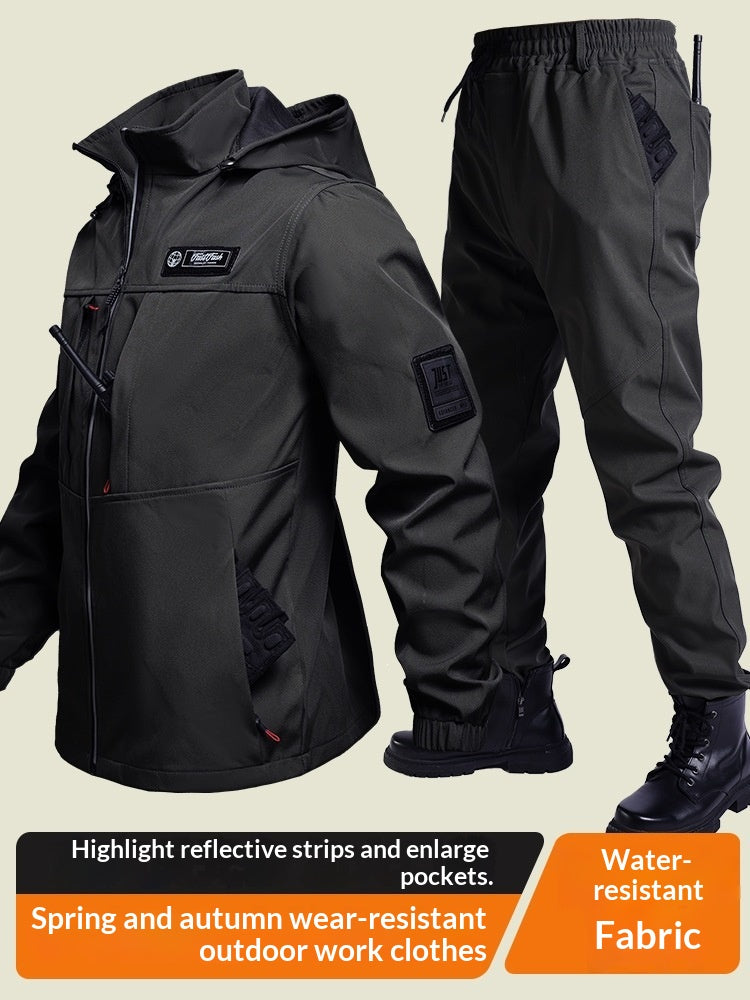 Ensemble de sports d'extérieur étanche pour hommes avec veste Hardshell