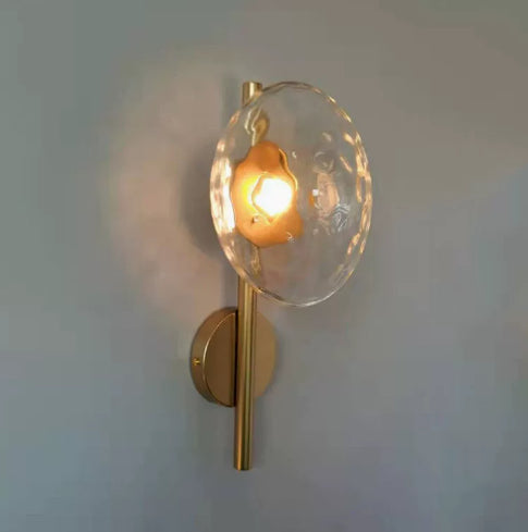Mur en verre Sconce Fond Lumière murale