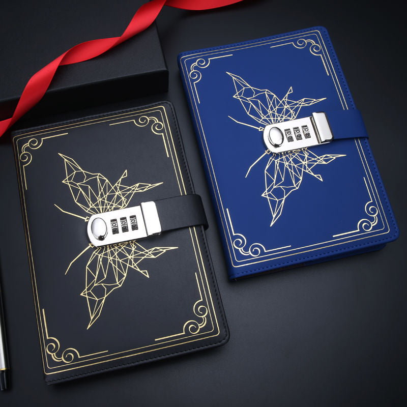 Exquis Retro Notebook Hand Account Butterfly Codebook