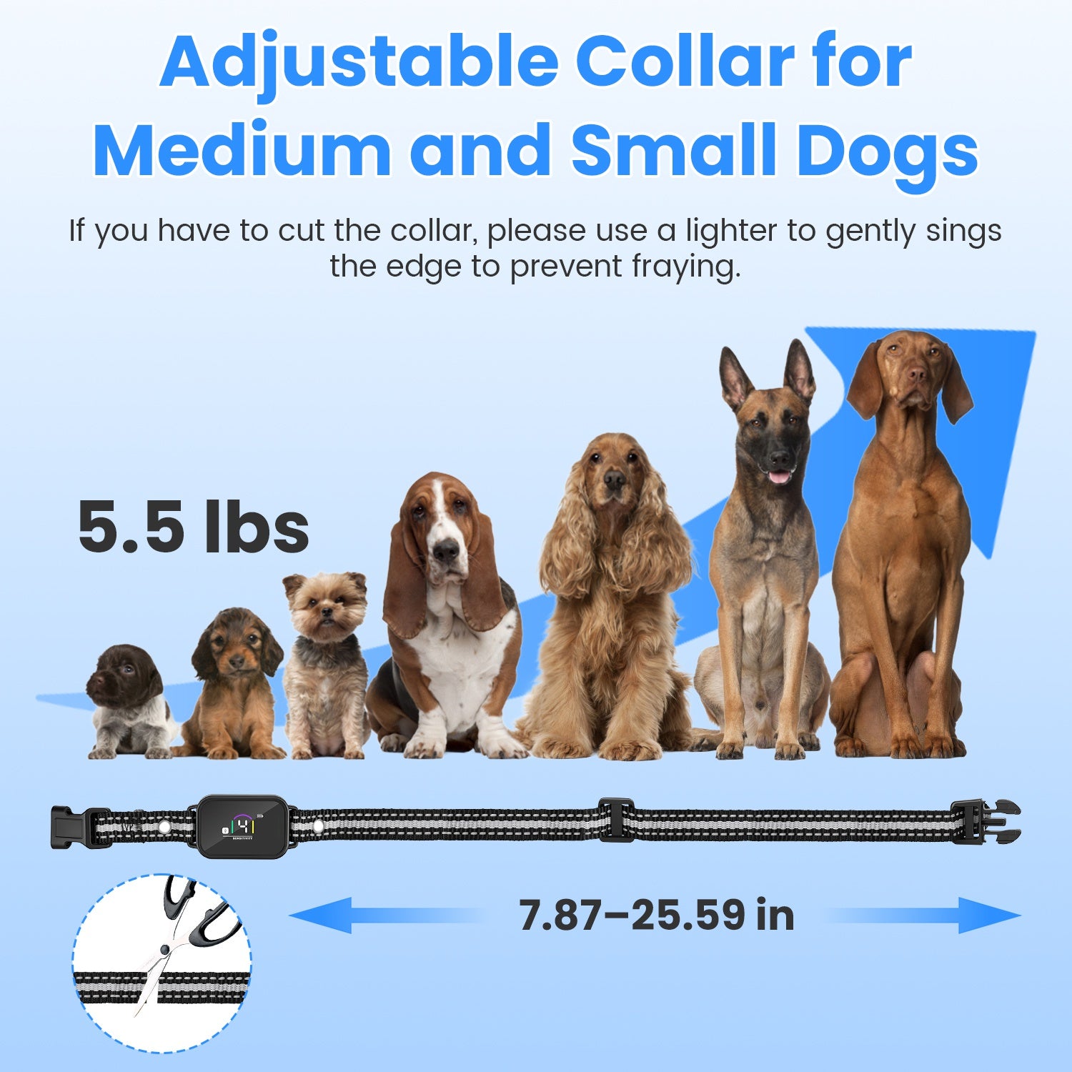 1Pc 2 en 1 chien Choc et collier de barque collier d'entraînement de chien avec télécommande rechargeable IP68 Wat