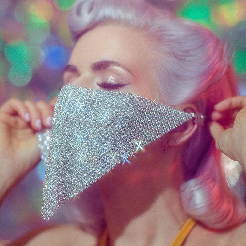 Personnalité Accessoires Tendance Masque de Strass