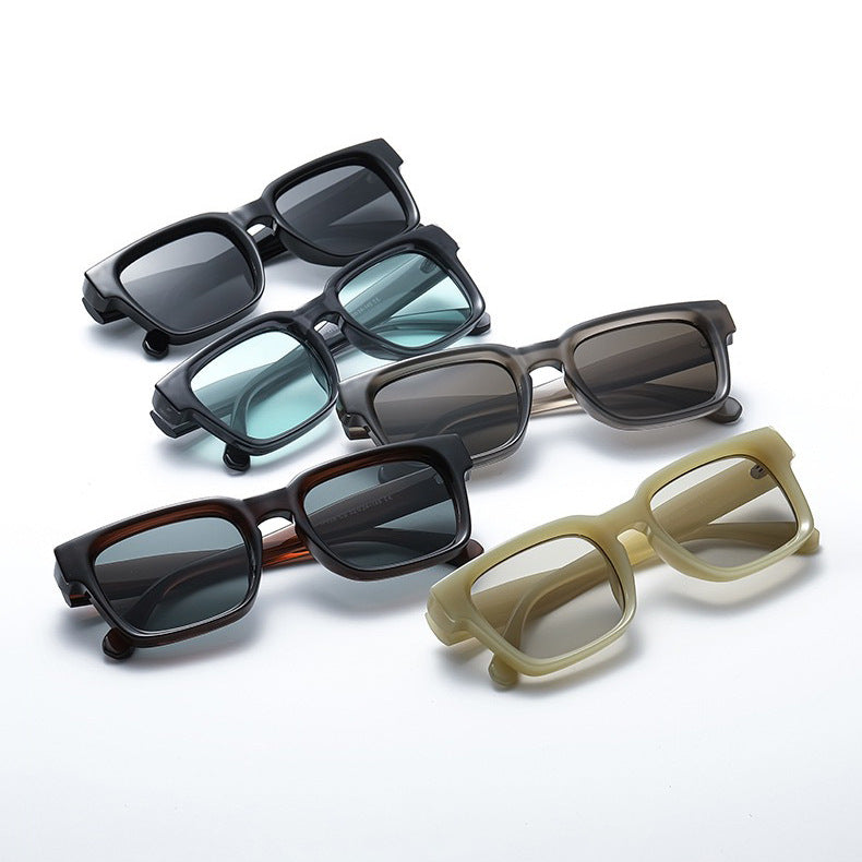 Rétro Minimalist Lunettes de soleil polyvalentes pour hommes et femmes