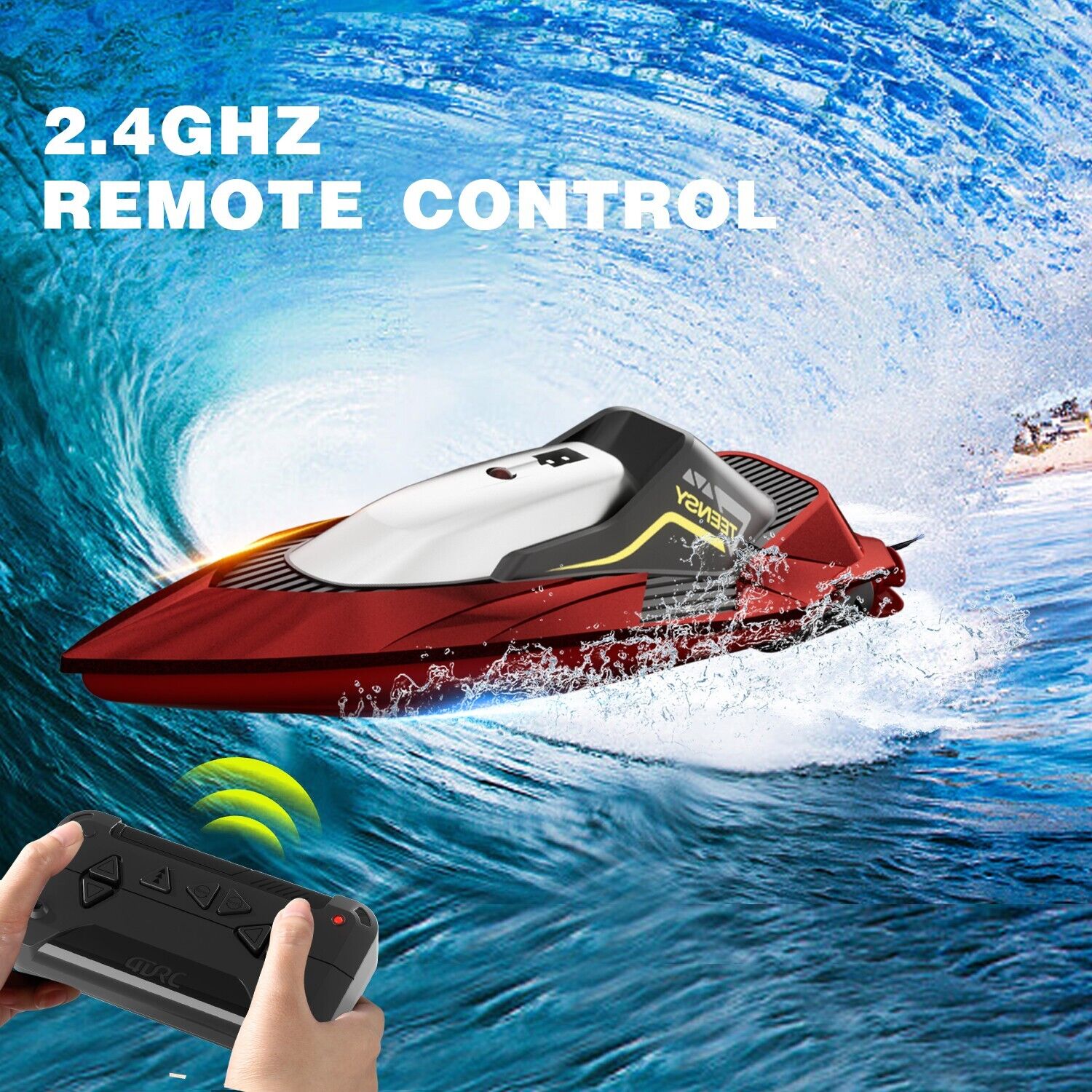 4DRC S5 Bateau RC rapide pour piscines et lacs