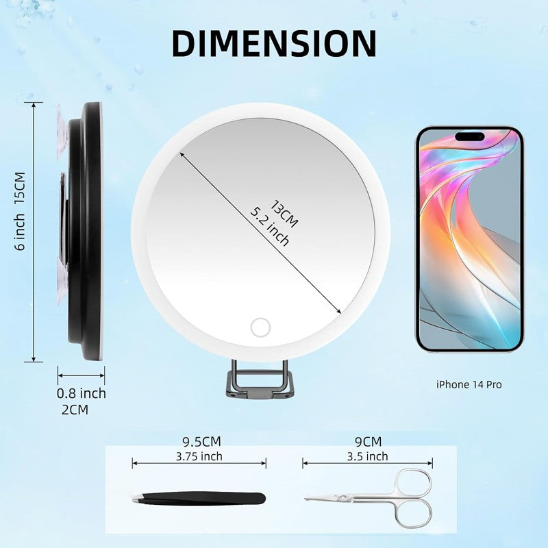 30X Miroir grossissant avec lumières