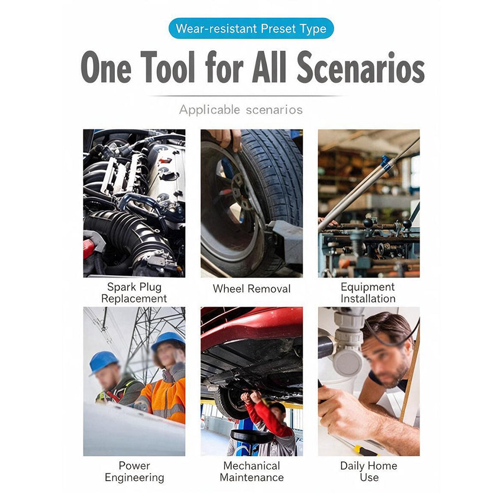 Ensemble de clé de 9 pièces 3-230Nm 1 4 3 8 1 2 Outils de garage calibrés