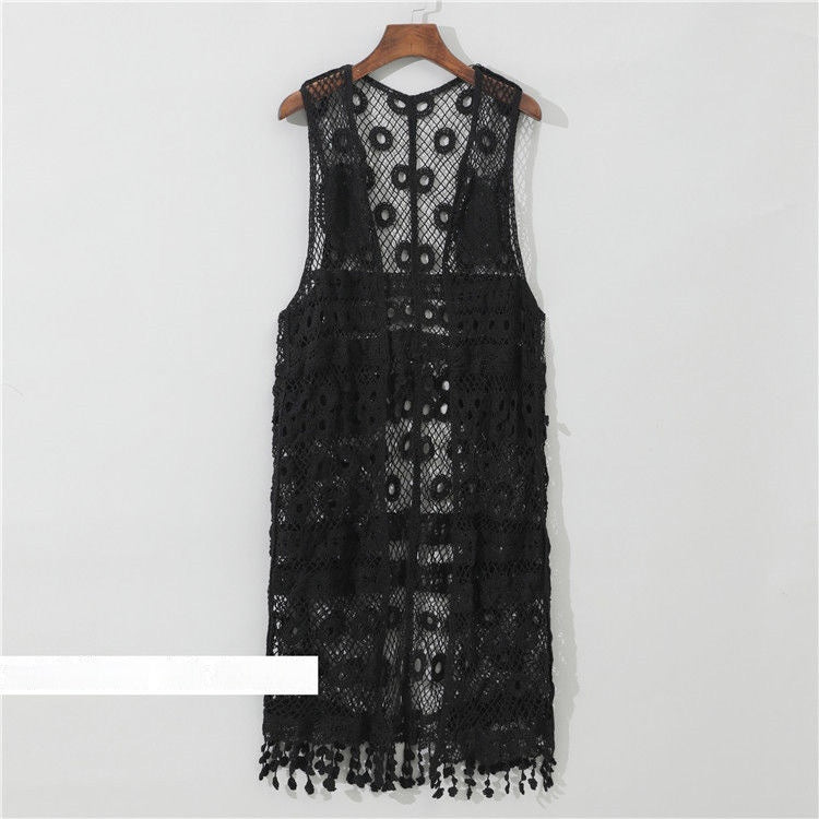 Veste de Tassel tricotée à la main pour les femmes d'été