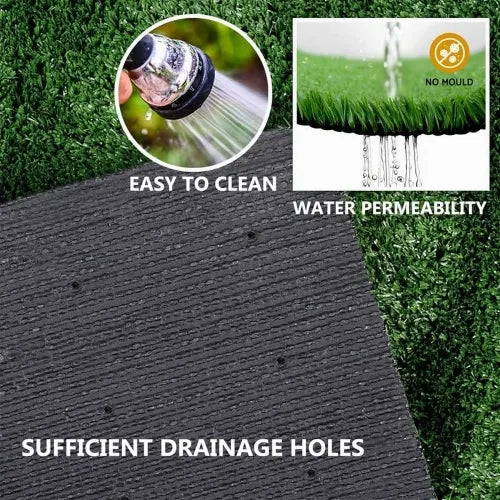 5ft X 10ft gazon artificiel avec trous de drainage