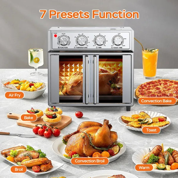 PlumChef 29,5 QT friteuse d'air de porte Convection toaster four