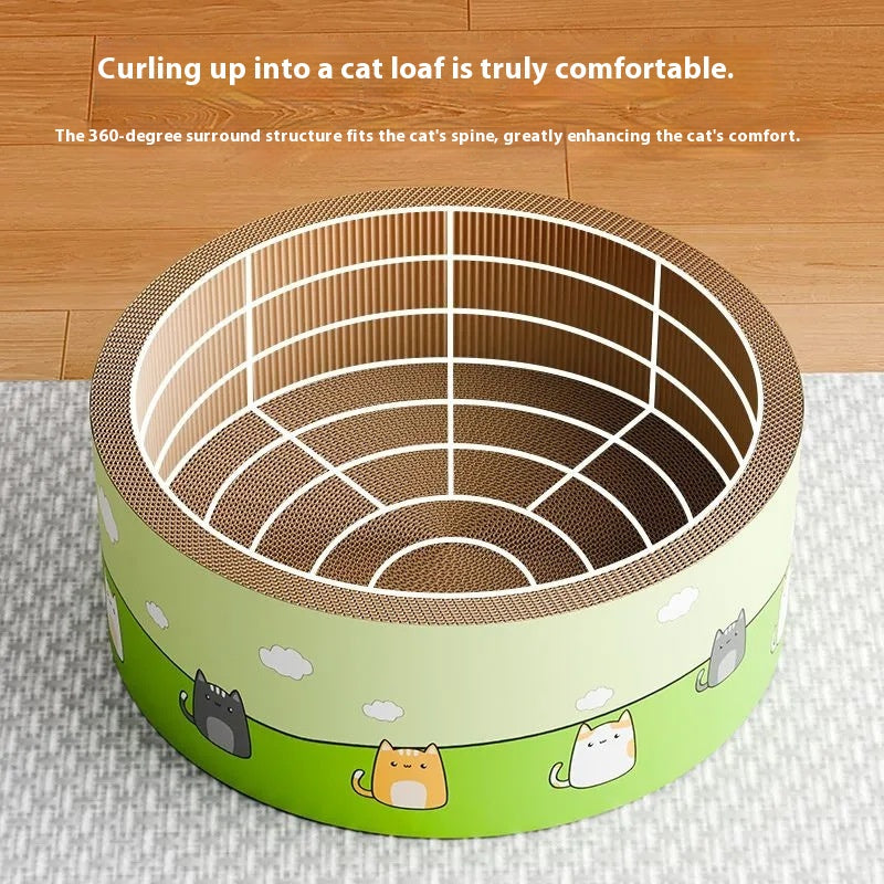 Super Large Deepening Round Scratch Board Intégré Cat résistant à l'usure