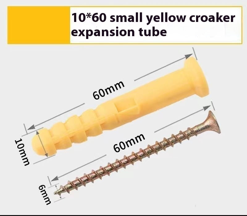 Little Yellow Croaker Tube d'expansion en plastique Bolts Nylon