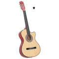 Cutaway acoustique avec 6 cordes 38"