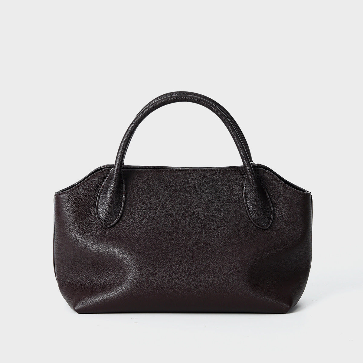 Sac à main en cuir véritable de luxe léger d'été avec une poignée courte fabriquée à partir de la vache à grains supérieurs